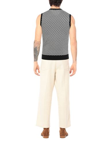 Man Sweater Black Size 40 Cotton, Linen, Polyester