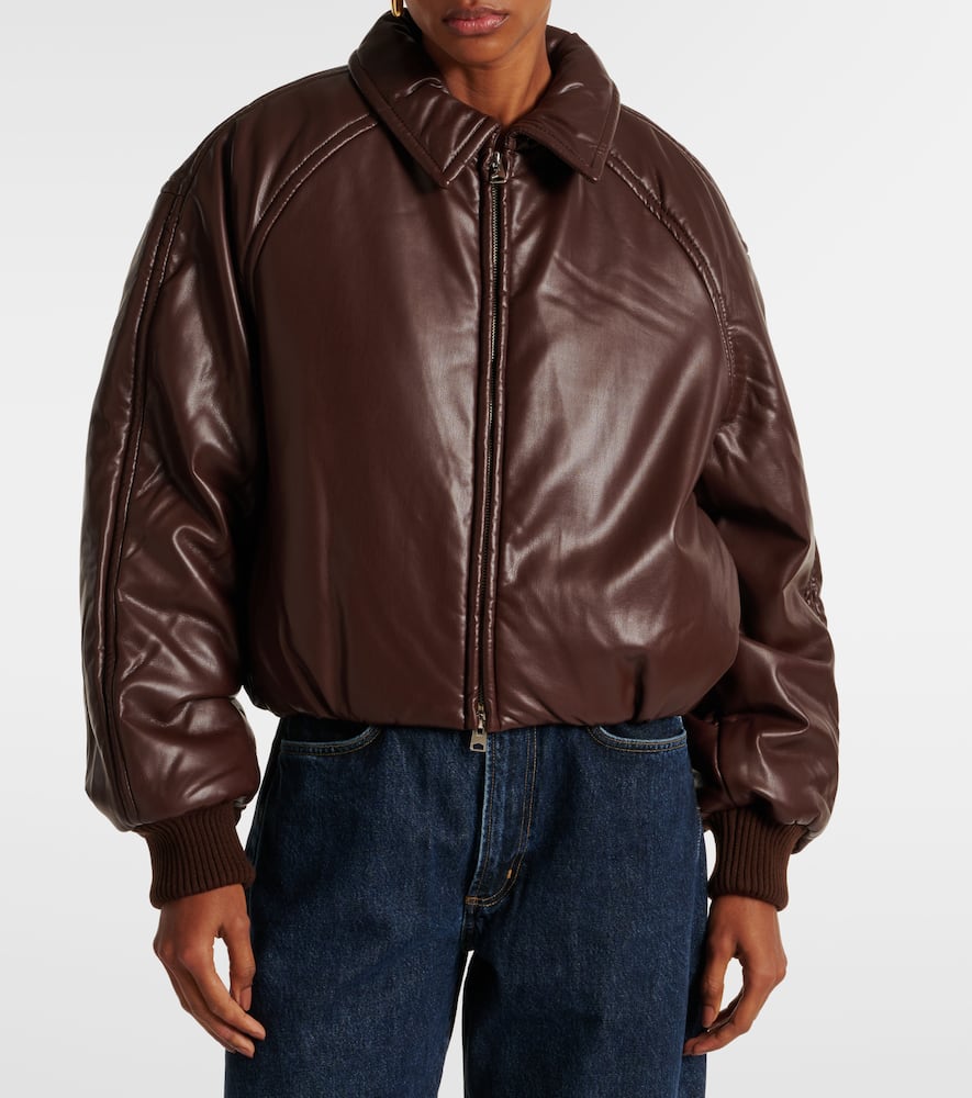Agolde x Shoreditch Ski Club Tate faux leather bomber jacket