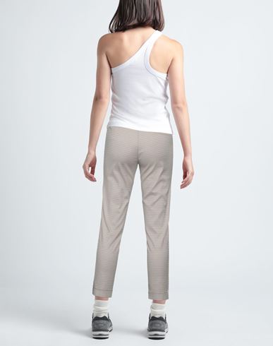 Woman Pants Taupe Size 6 Cotton, Polyester, Elastane