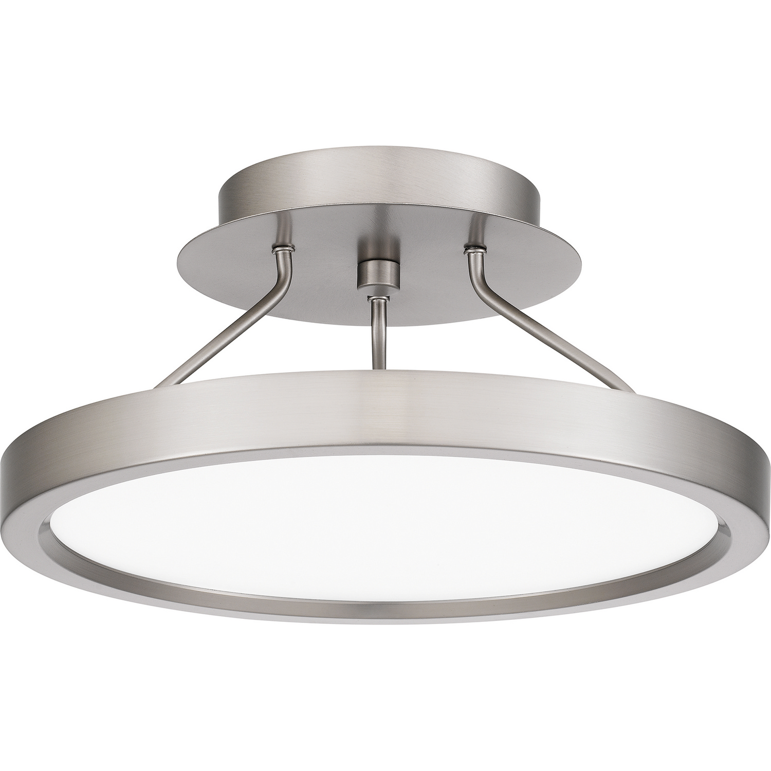 Outskirts LED Semi-Flush Mount in Brushed Nicke