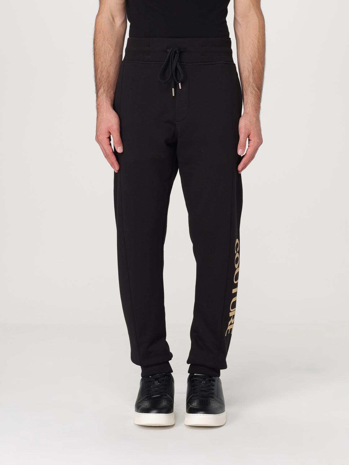 Logo-print cotton track pants - Black