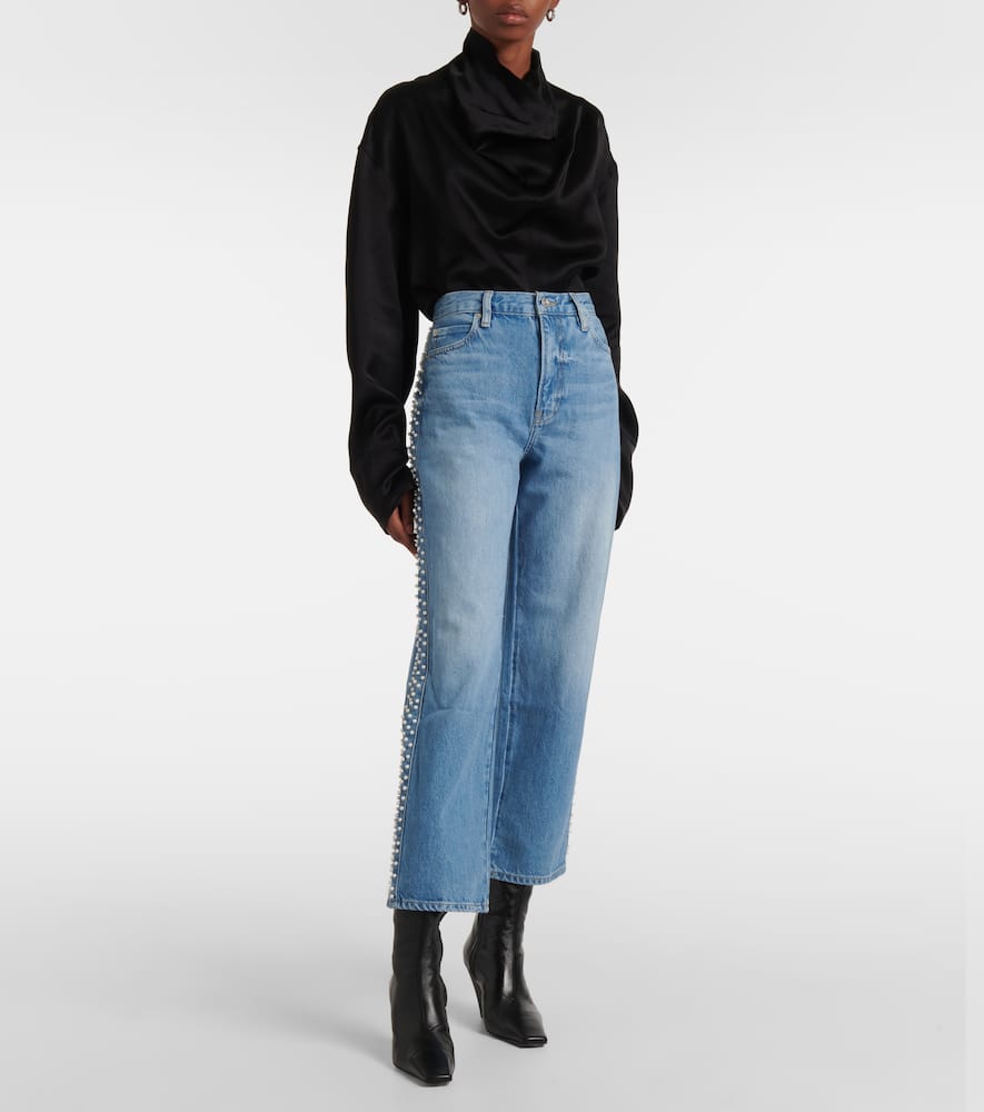 Atelier Le Jane embellished cropped jeans