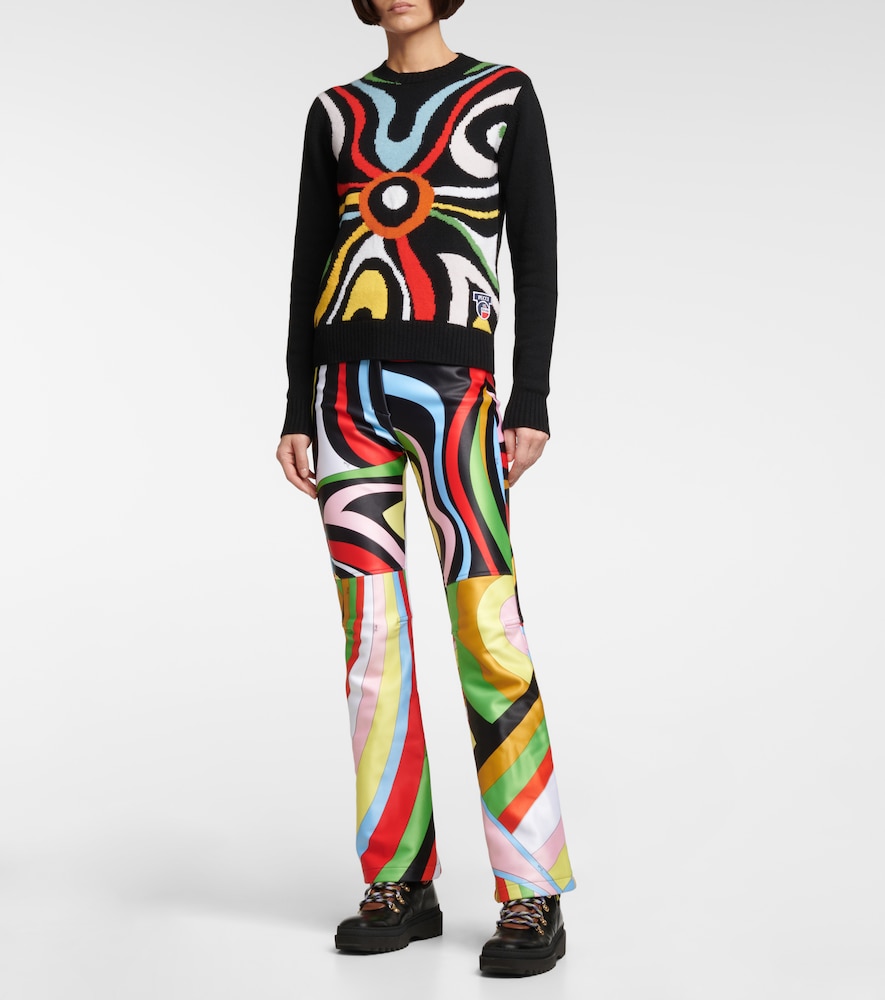 X Fusalp intarsia wool sweater