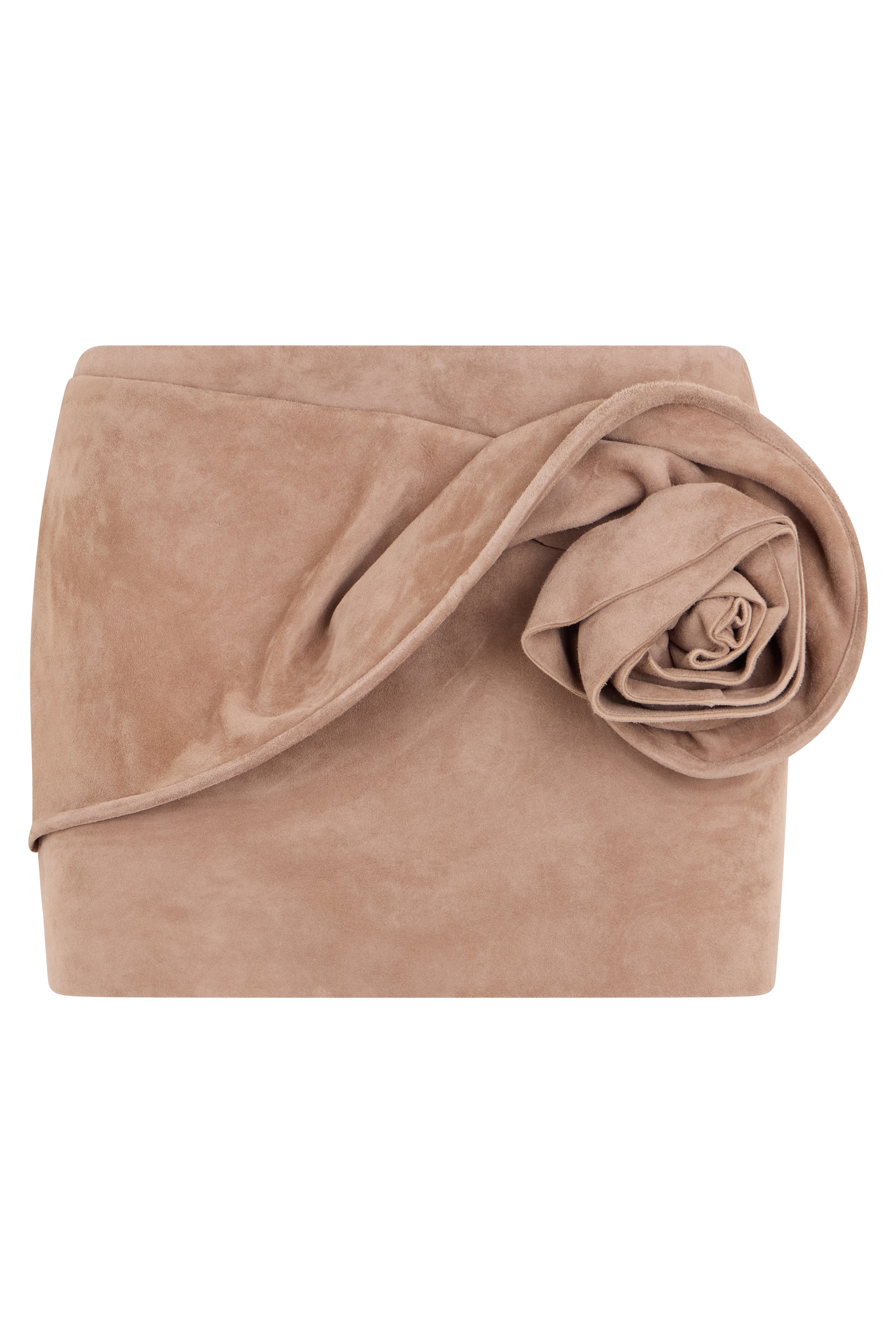 Elegant Mini Skirt with Flower Detail