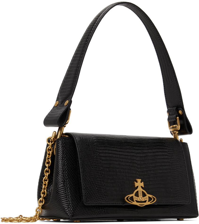 Vivienne Westwood Black Medium Hazel Bag
