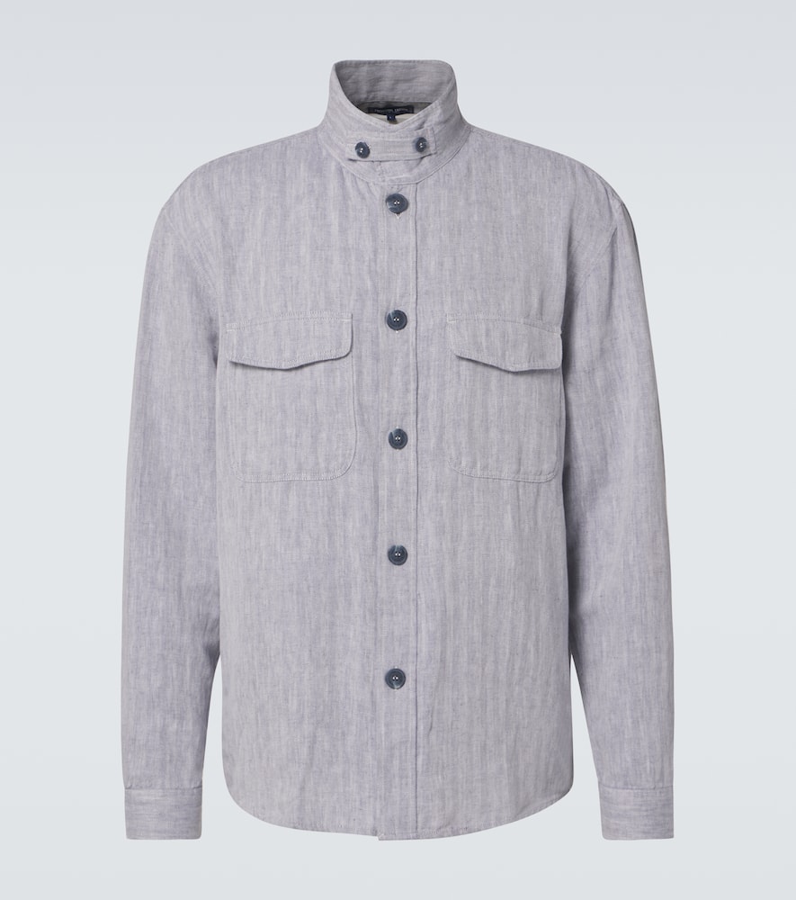 Nuno cotton and linen overshirt