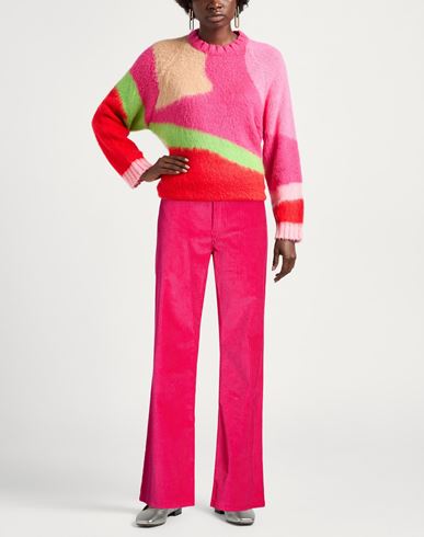 Woman Pants Fuchsia Size 31 Cotton, Elastane
