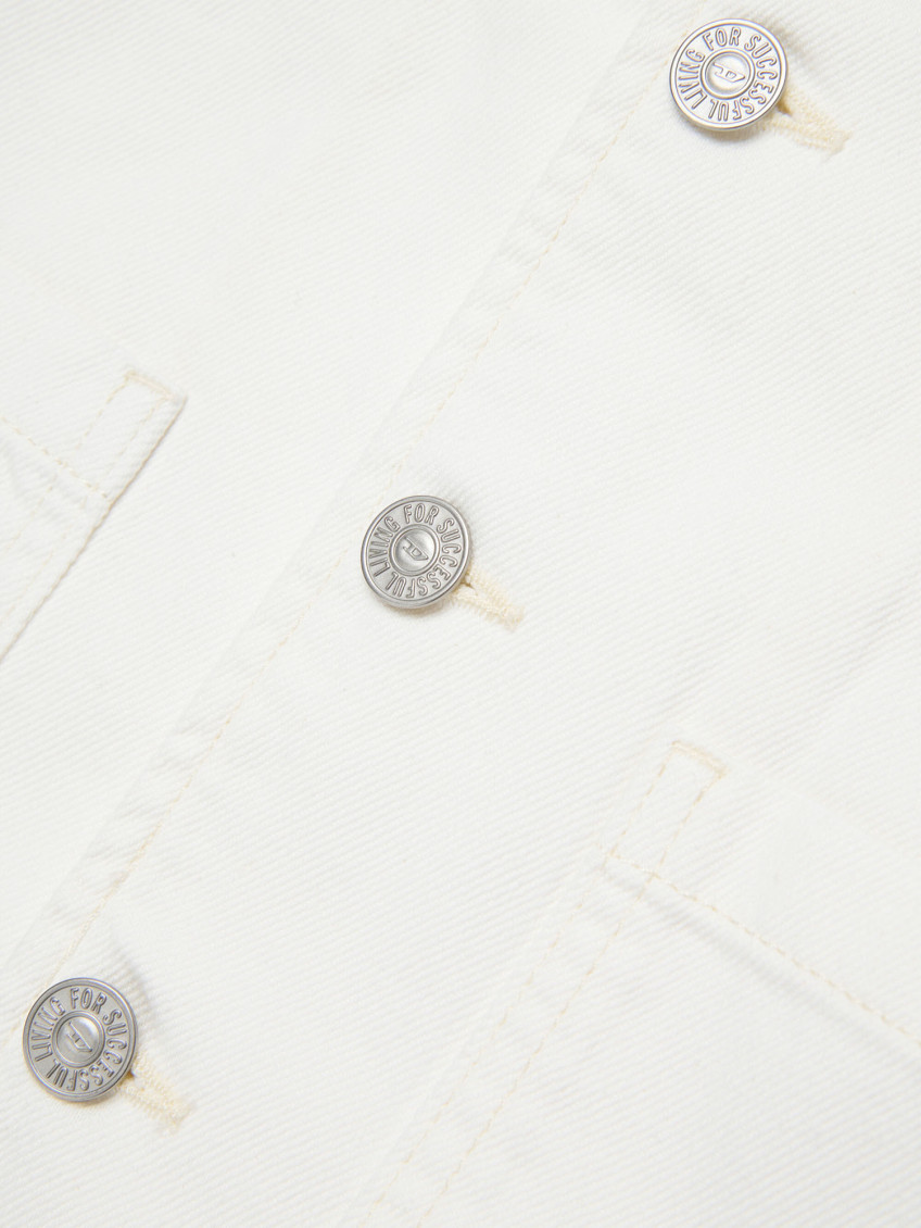 Boys White Logo Jacket
