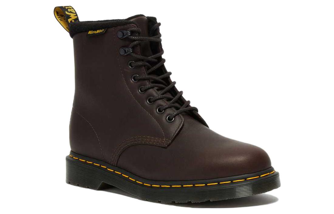 1460 Pascal Warmwair Leather Lace Up Boots 'Dark Brown'