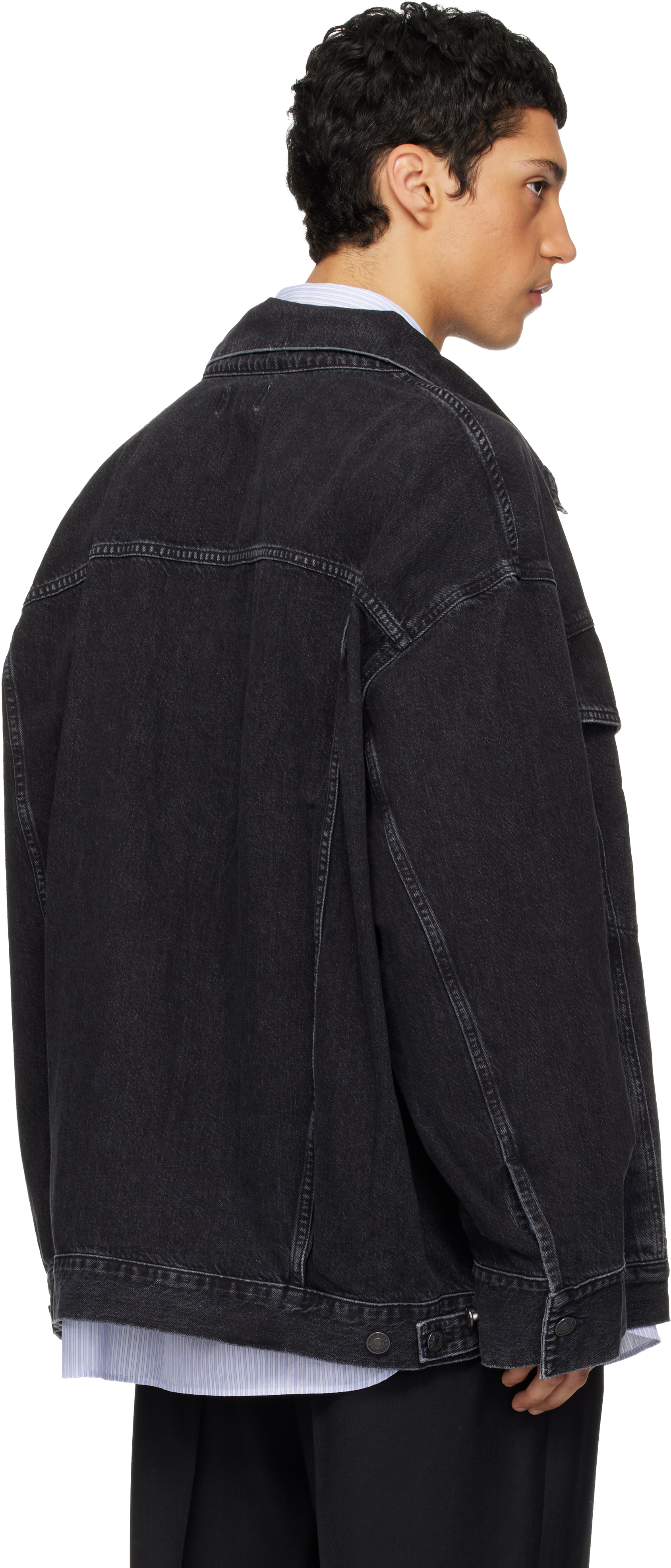 Black Wayne Denim Jacket