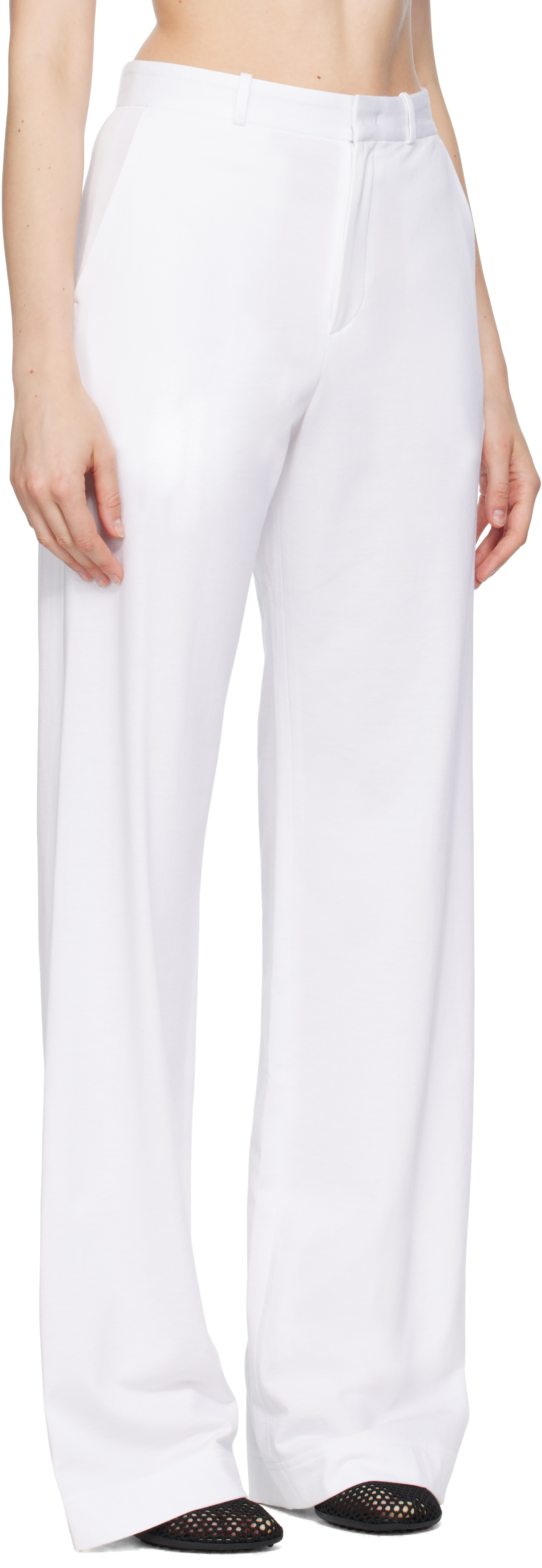 White Classic Trousers