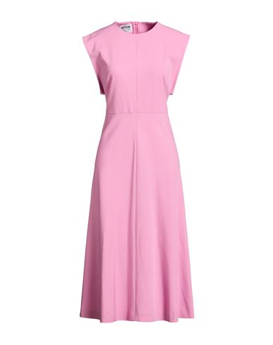 Woman Midi dress Pink Size 4 Polyester, Virgin Wool, Elastane