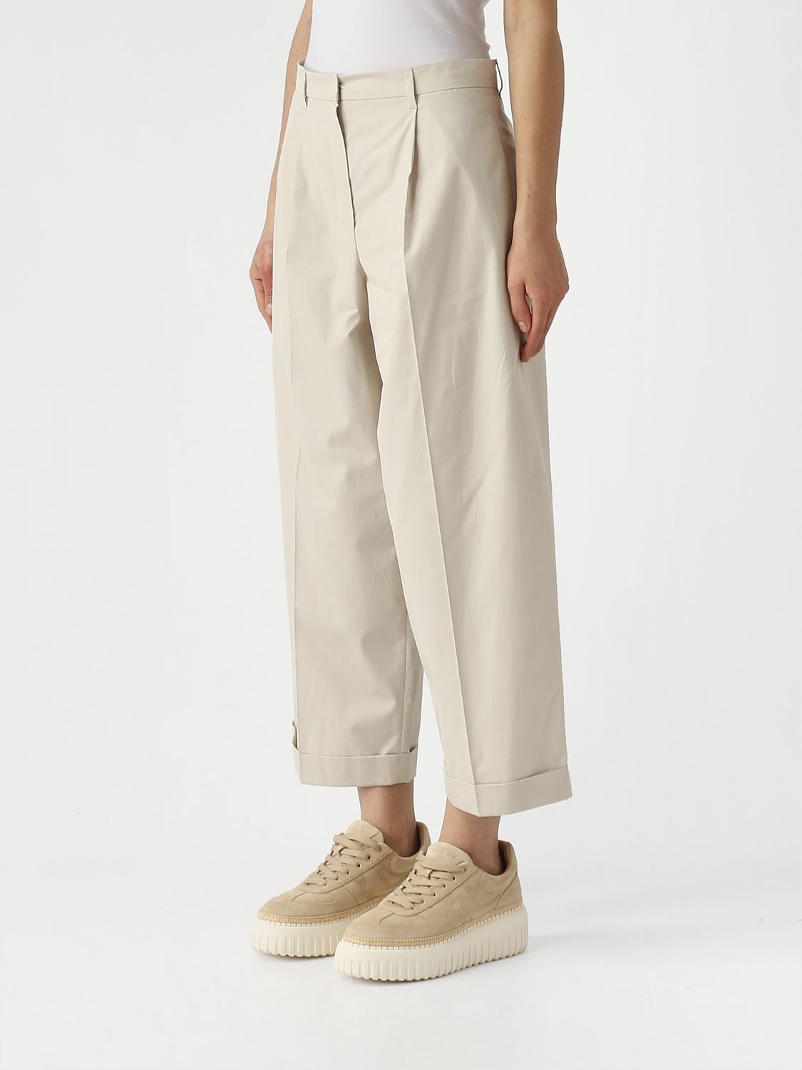 Pants Woman color Mastic
