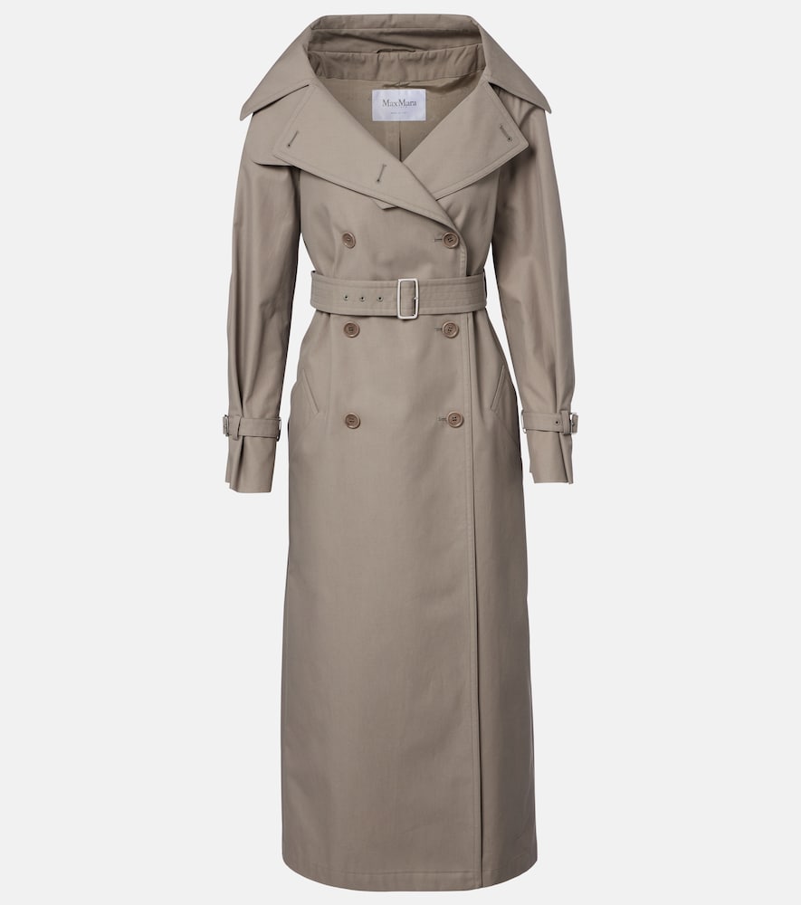 Pancia cotton gabardine trench coat