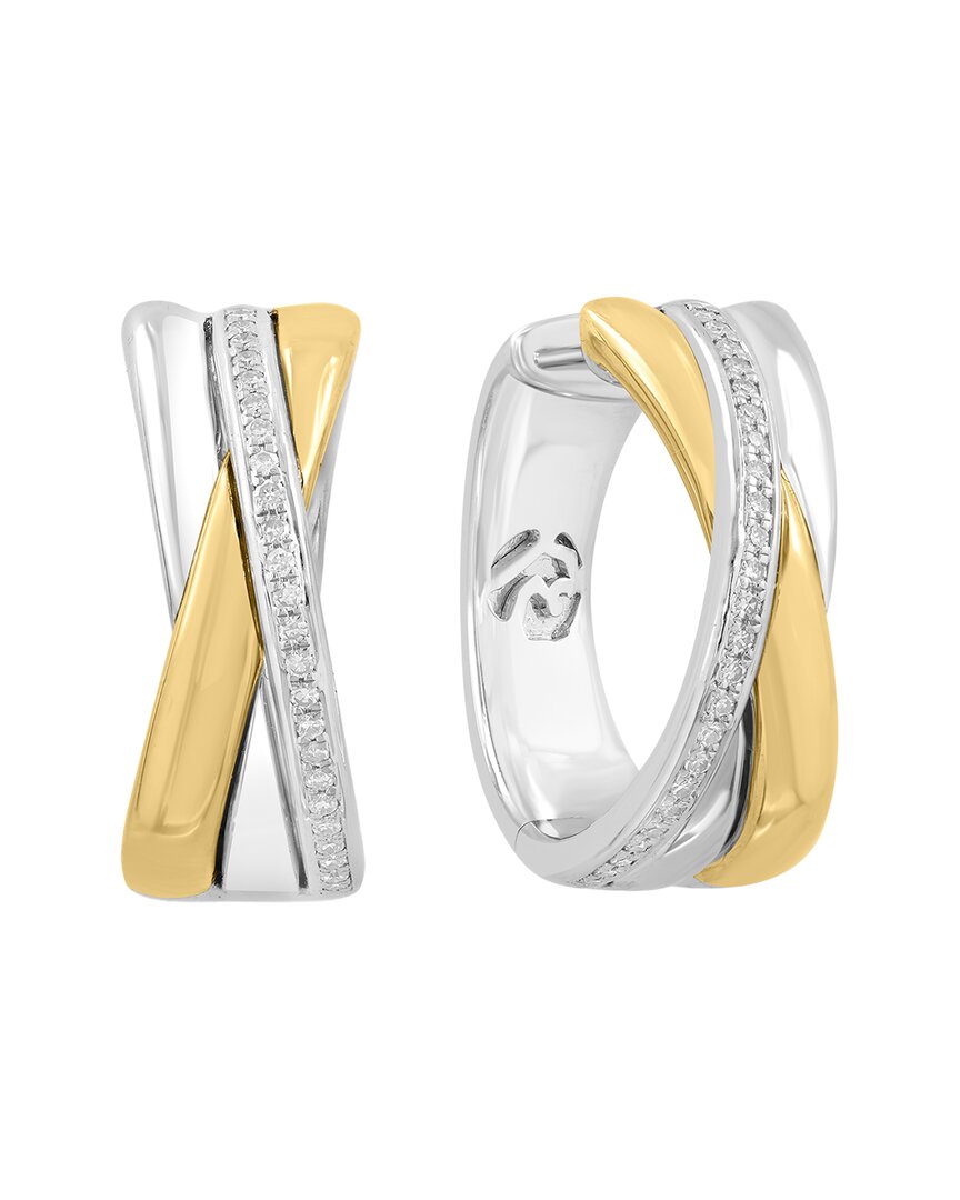 Silver 0.14 ct. tw. Diamond Earrings