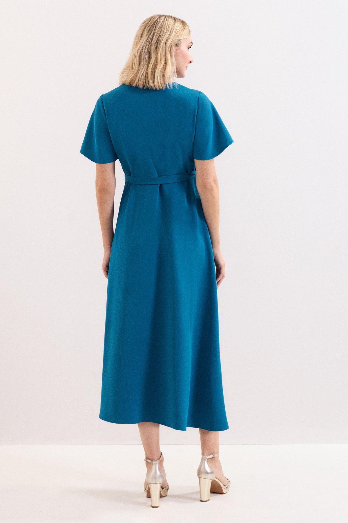Phase Eight Women's Julissa Wrap Midi Dress in Turquoise