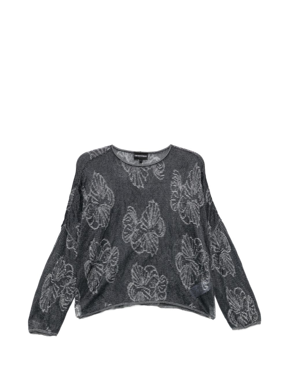 Embroidered crewneck sweater