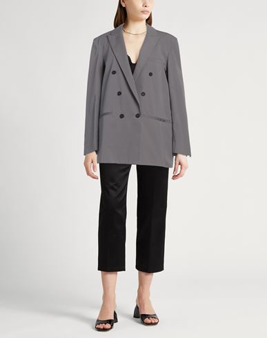 Fabiana Filippi Woman Blazer Grey Size 4 Cotton