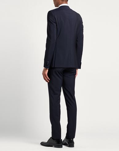Man Suit Midnight blue Size 44 Virgin Wool, Superkid mohair