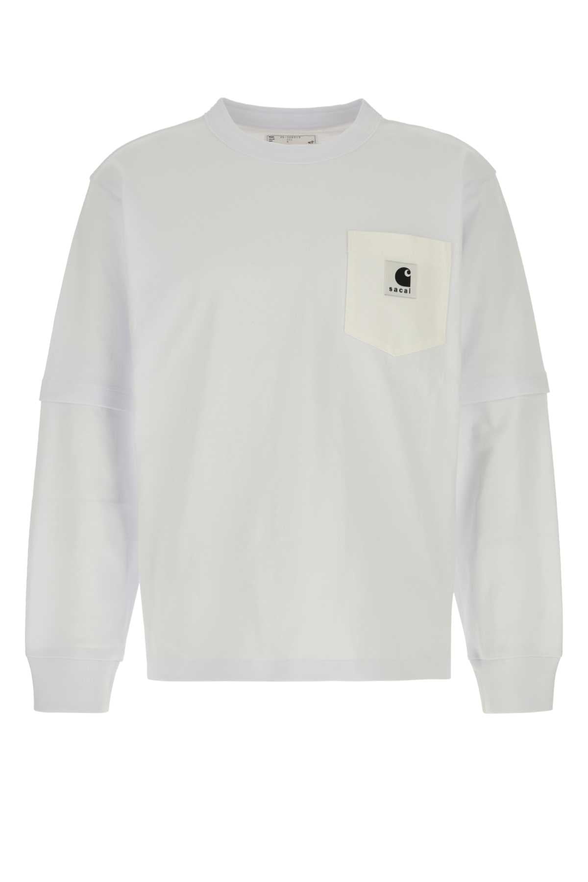 Cotton Jersey with Pocket T-Shirt — White
