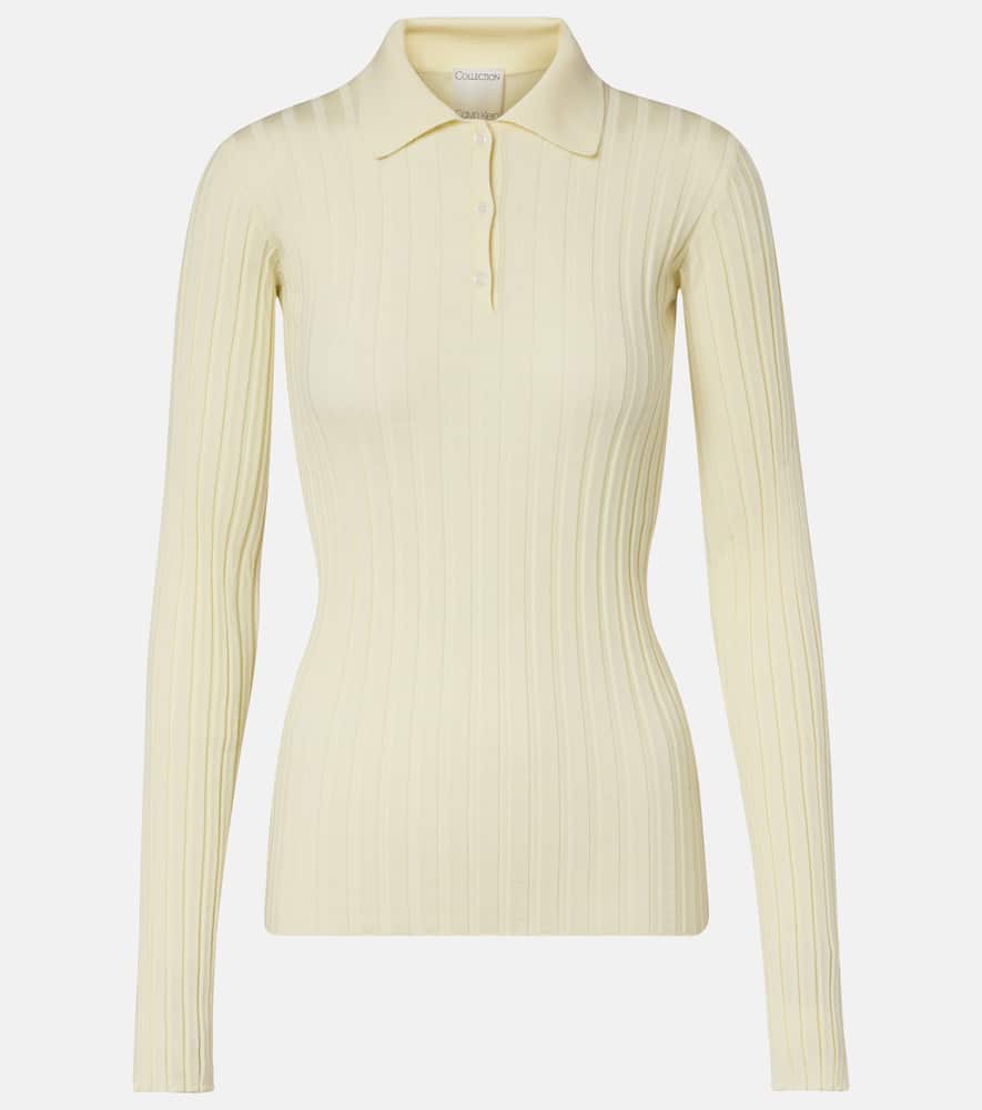 Amber wool polo sweater
