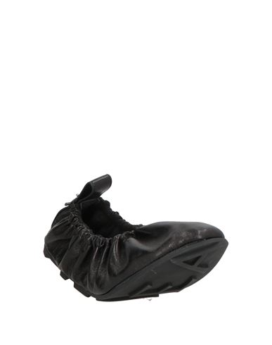 Woman Ballet flats Black Size 10 Leather