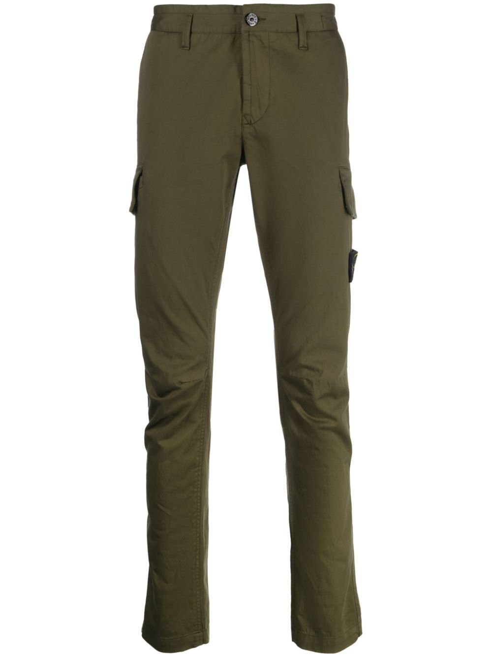 Compass-motif straight-leg trousers - Grey