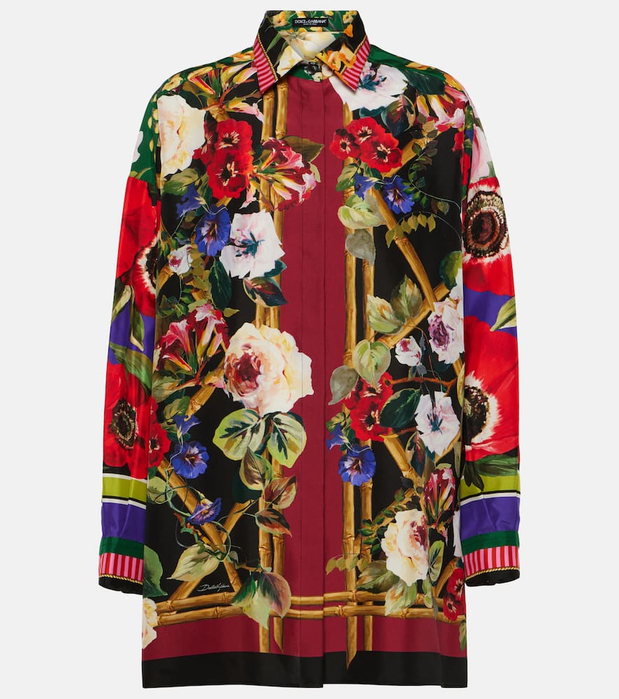 Silk shirt dress