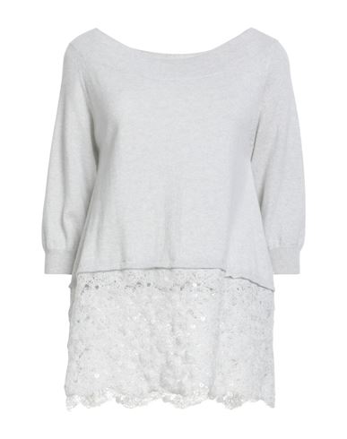 Woman Sweater Light grey Size 14 Cashmere