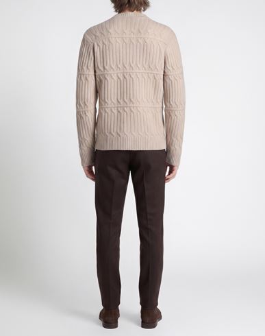 Man Sweater Beige Size L Merino Wool
