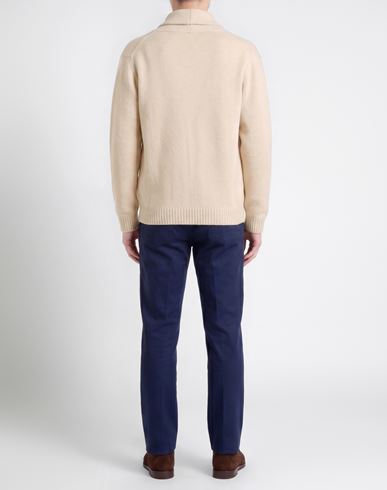 Man Cardigan Beige Size L Wool, Polyamide