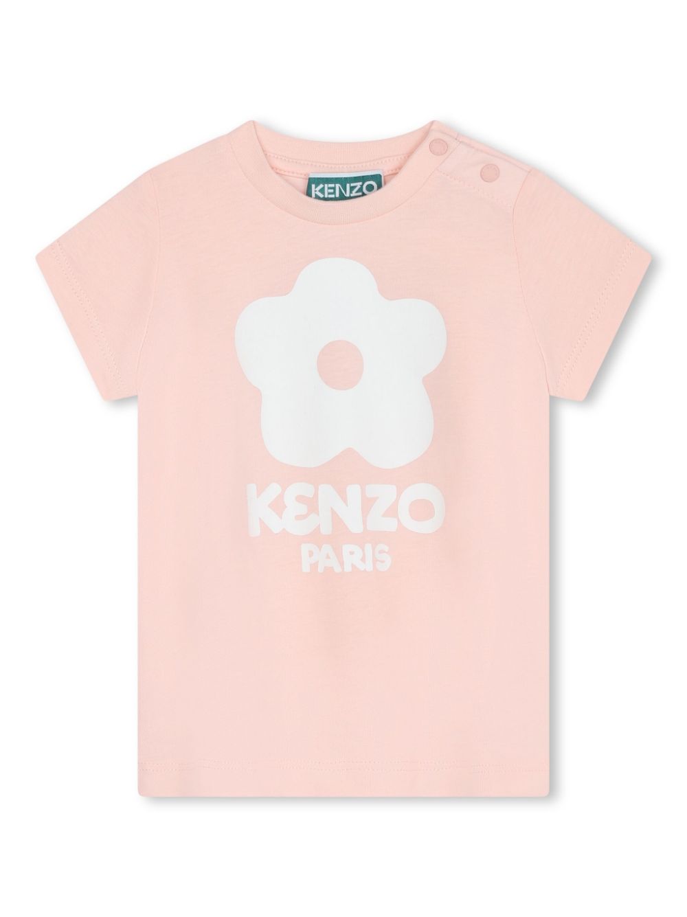 Logo-print organic cotton T-shirt - Pink