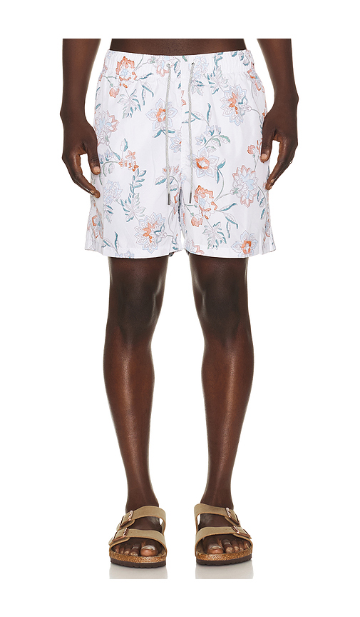 Vintage Summer Ponji Swim Volleys in Ivory. M. Also in S, L, XL/1X, XXL/2X