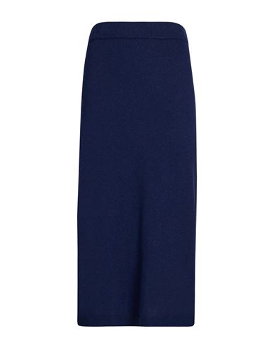 Crochè Woman Midi skirt Navy Size M Polyamide, Viscose, Wool, Cashmere