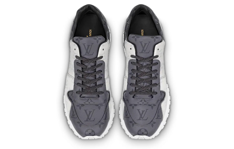 Run Away Sneakers 'White Monogram Ice and Dark Gray Monogram'