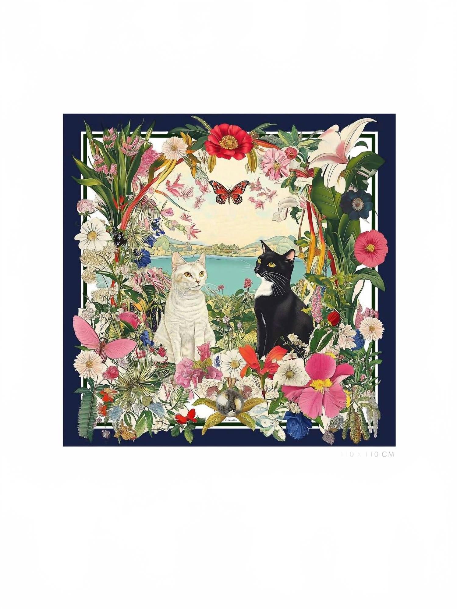 Women's Dos Gatos Silk Scarf In Multicolored