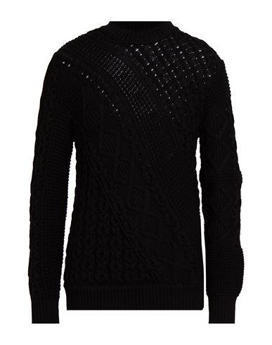 Man Sweater Black Size M Virgin Wool