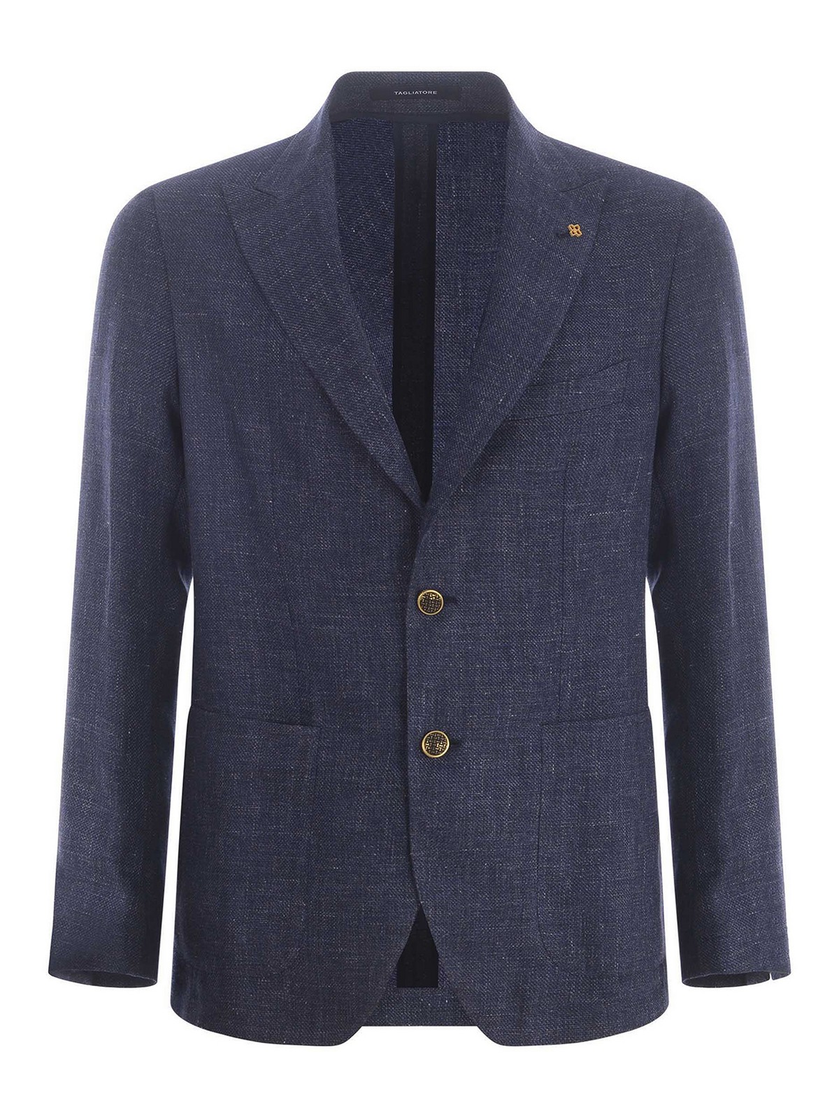 Jacket in linen and wool blend