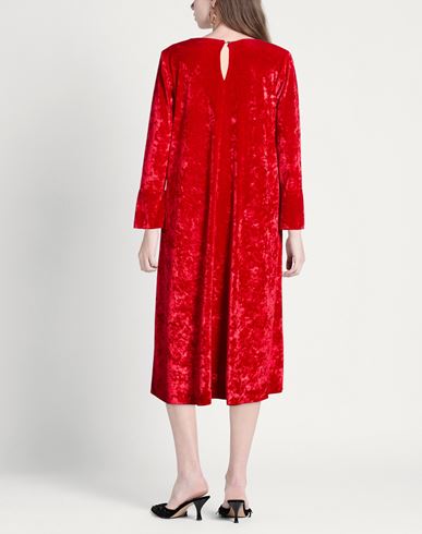 Pièce. Woman Midi dress Red Size 4 Viscose, Polyester, Elastane