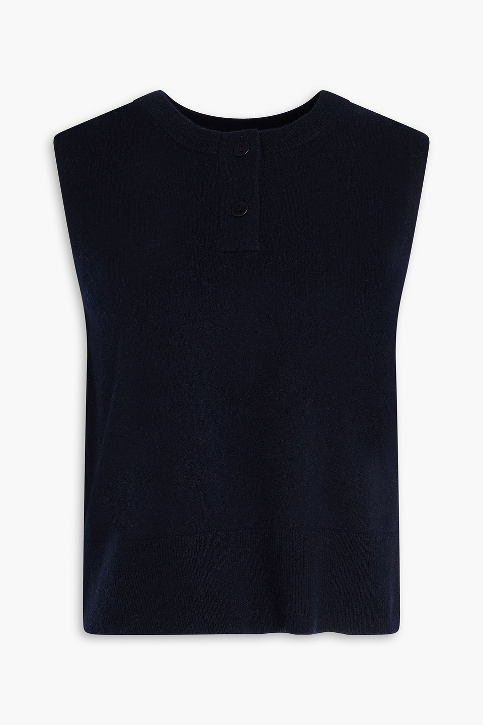Wool-blend vest - Blue - XS