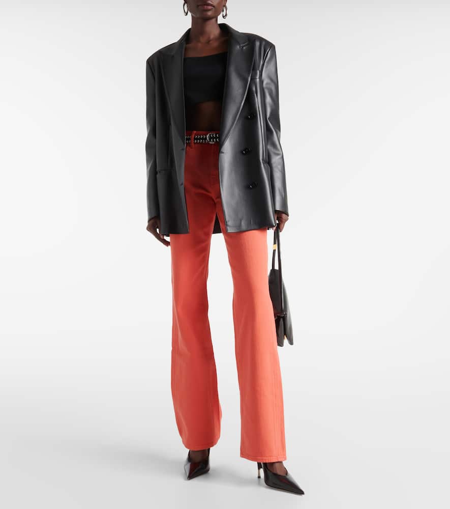 Tess high-rise straight jeans