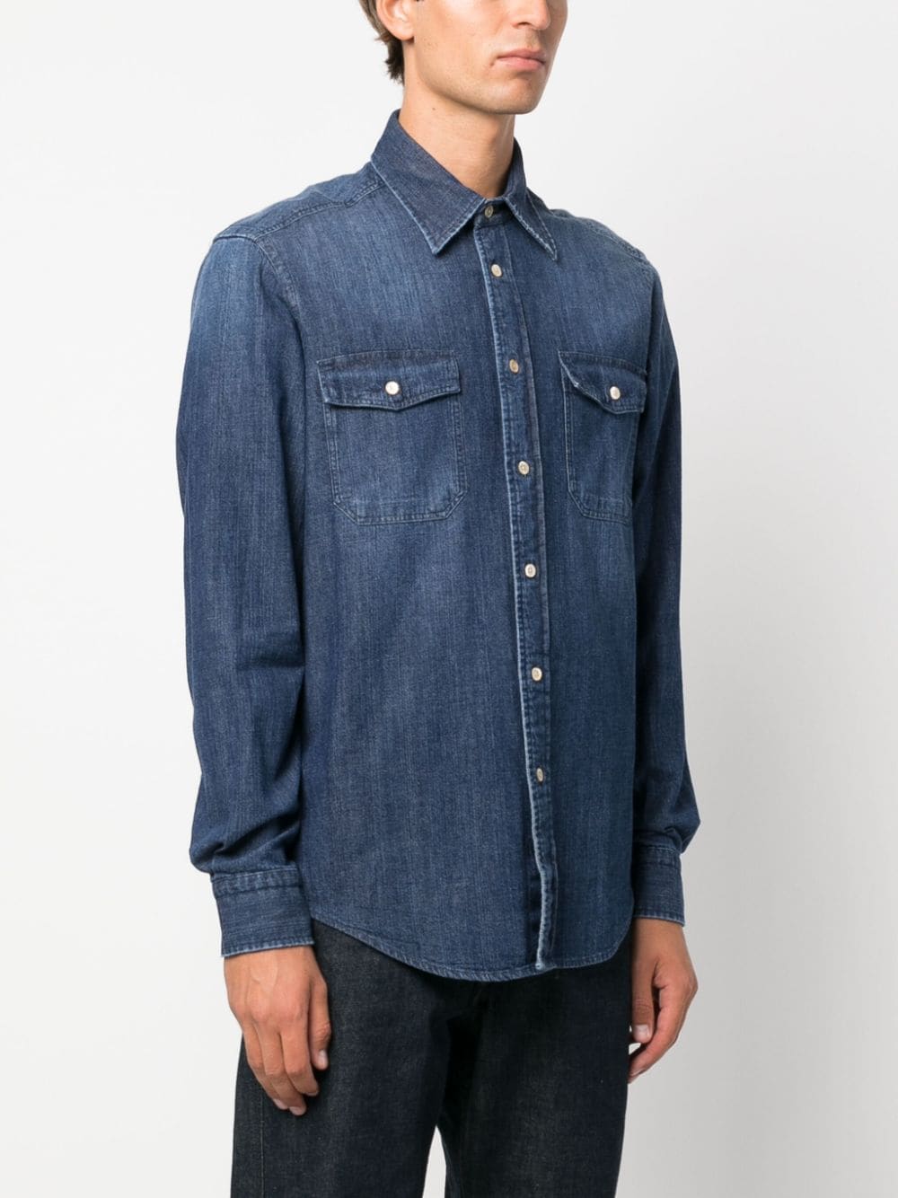 - Denim Button-down Shirt