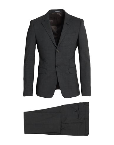 David Line Man Suit Charcoal Size 36 Virgin Wool, Elastane