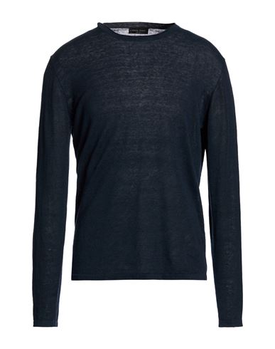 Man Sweater Navy Size 42 Linen