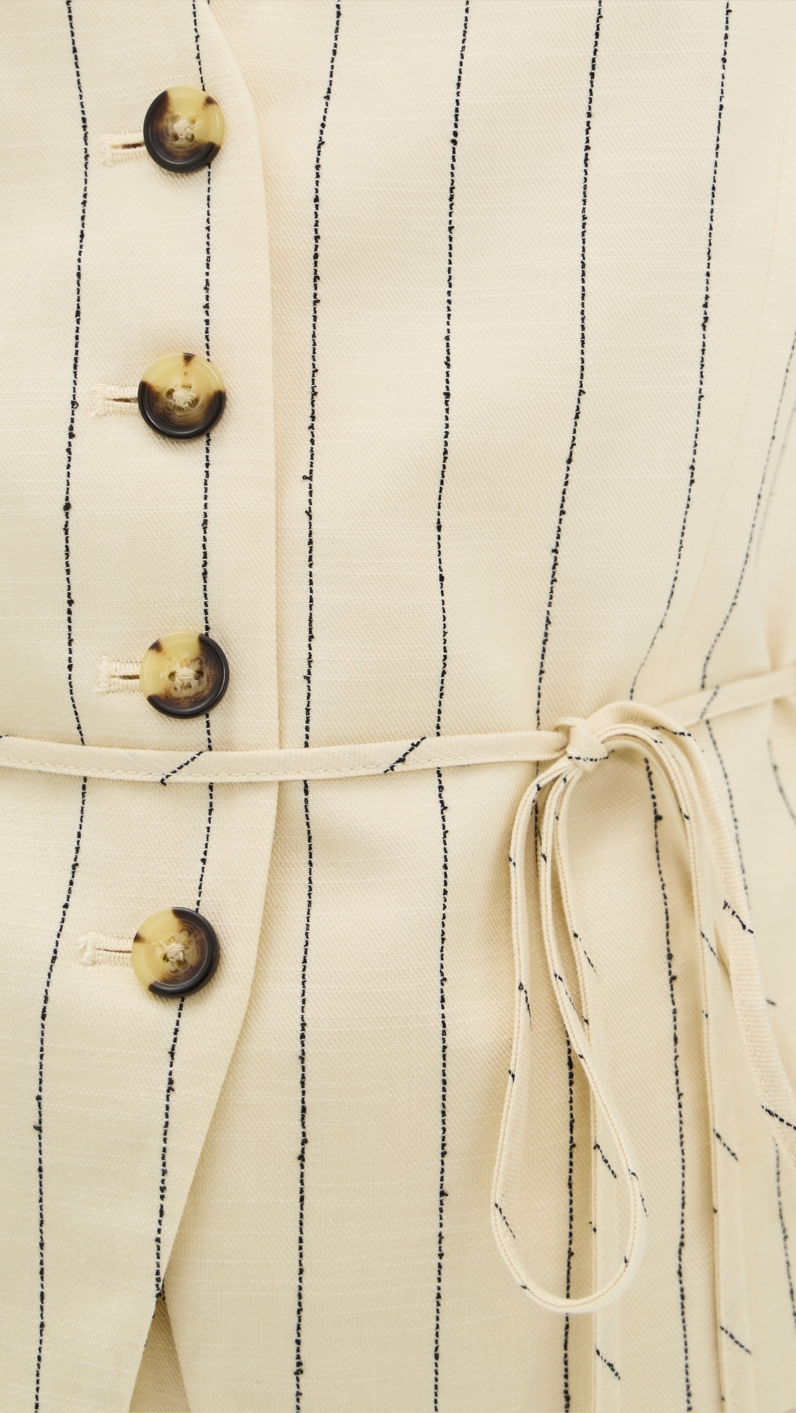 Paulette Stripe Vest whtst