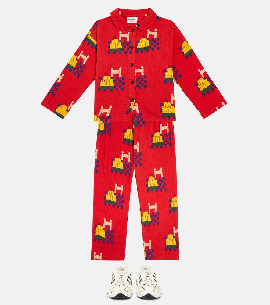 Bobo Choses Yummy Cake printed cotton pajamas