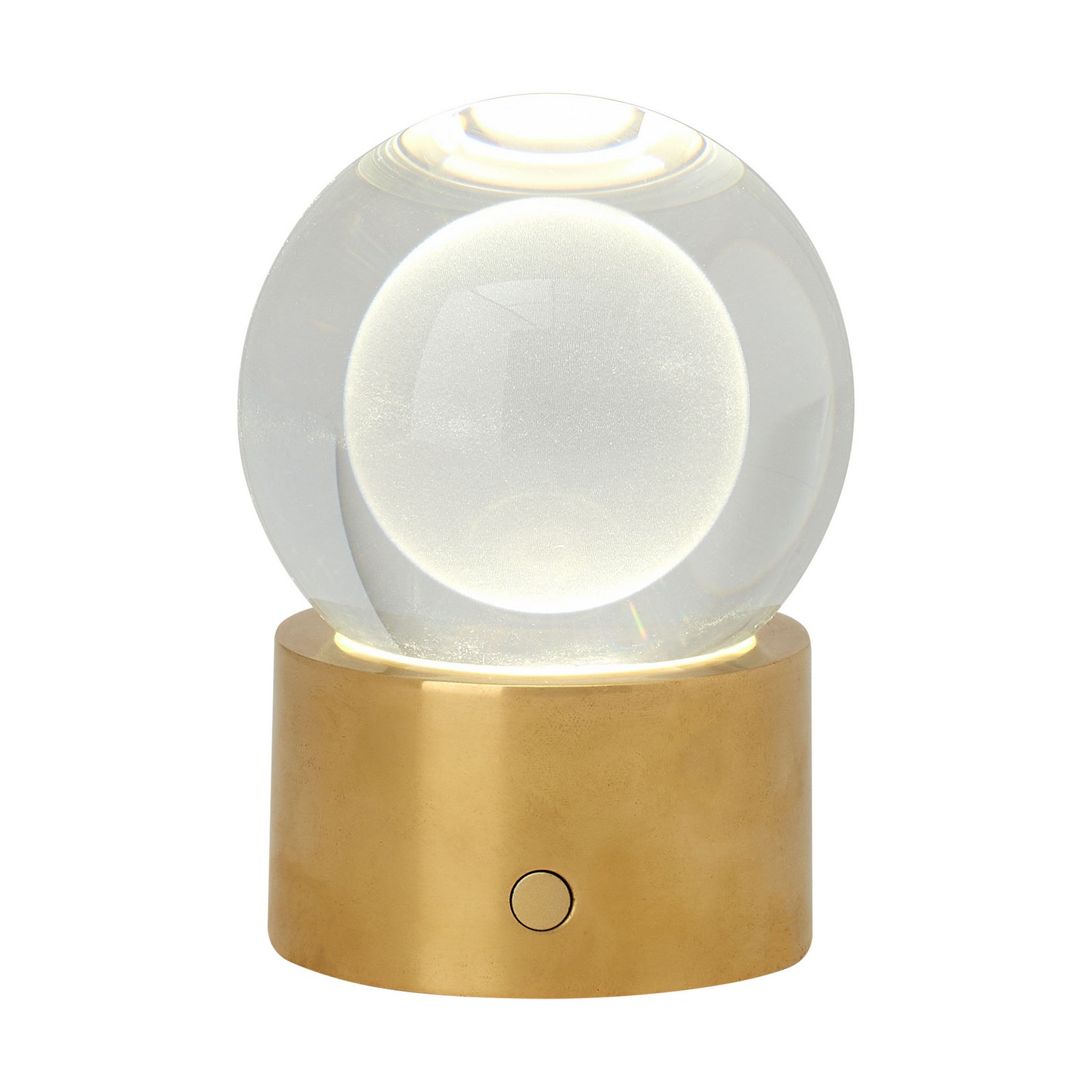Natural Brass LED Table Lamp from the Mina Collection