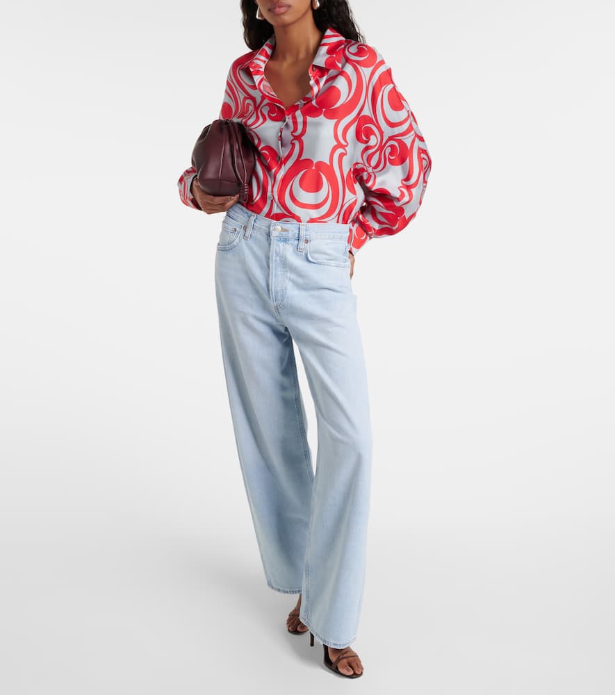 Low Slung Baggy wide-leg jeans