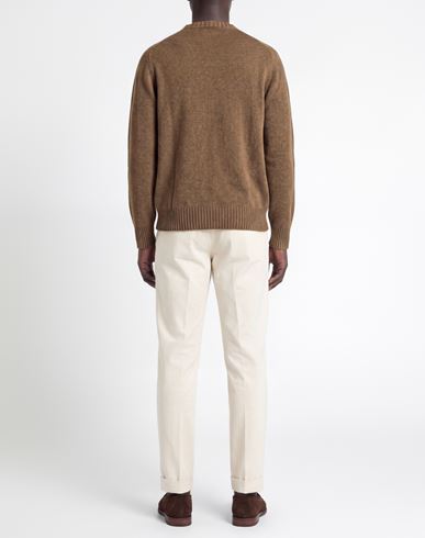 Officine Générale Man Sweater Light brown Size XL Virgin Wool