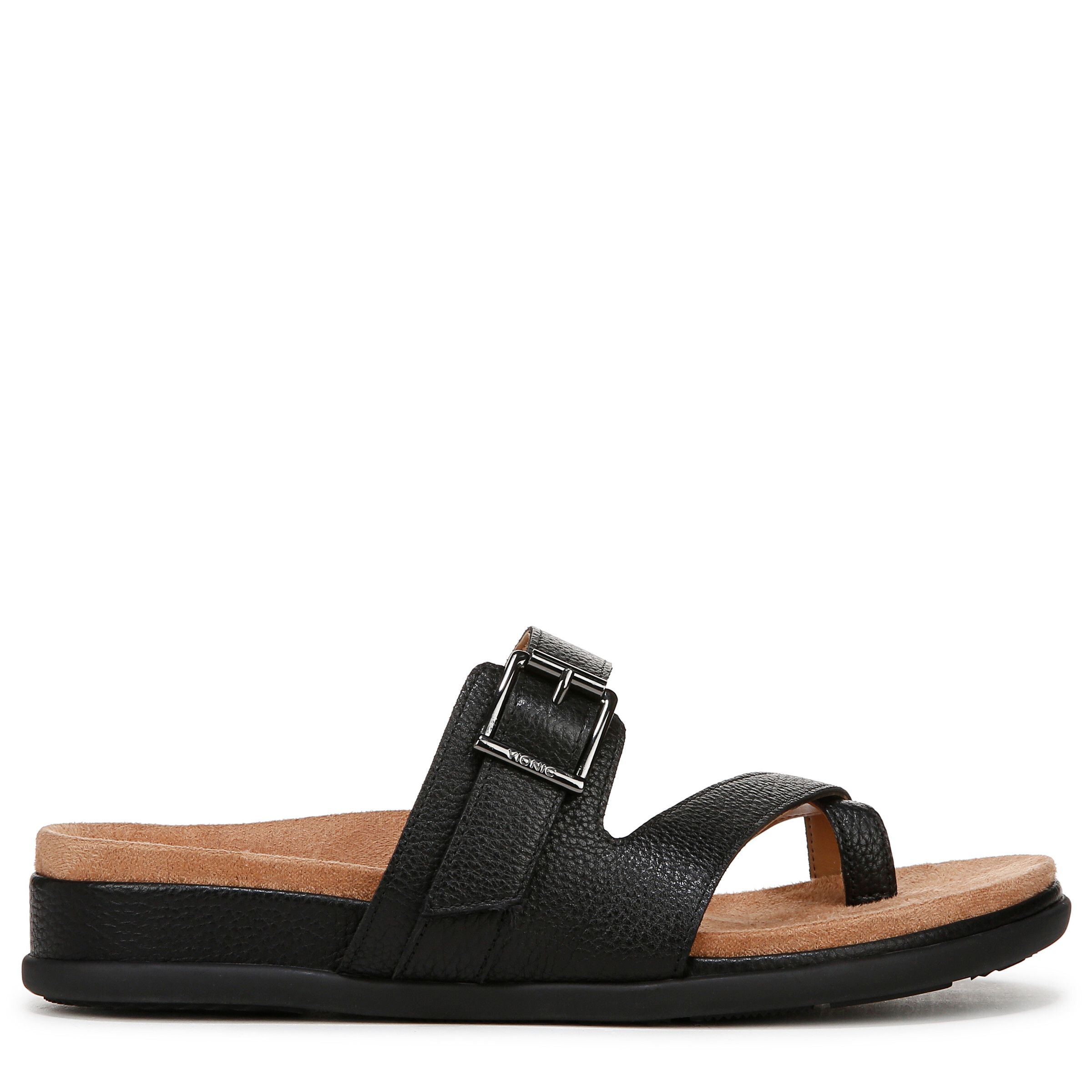 Vionic Carmela Thong Sandals In Black